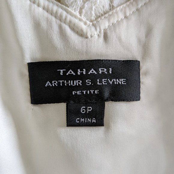 White Lace Summer Dress with Satin Tie Belt - Picture 7 of 8